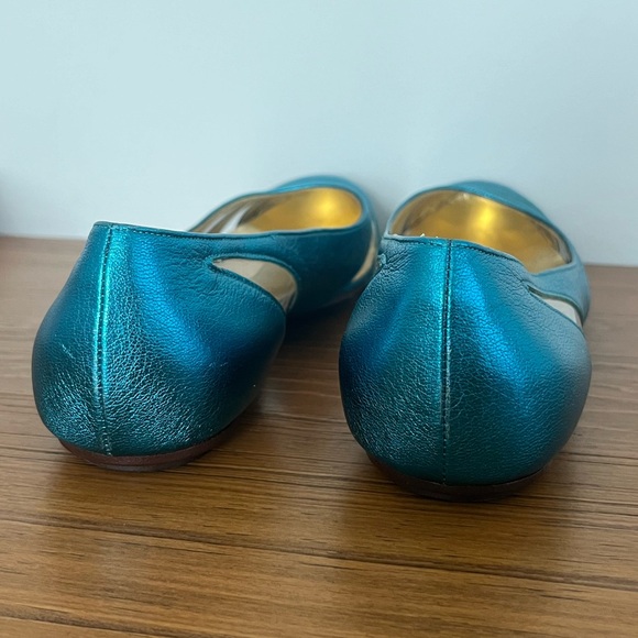 Dolce & Gabbana Metallic Striped See Through Clear Ballet Flats - Picture 13 of 16